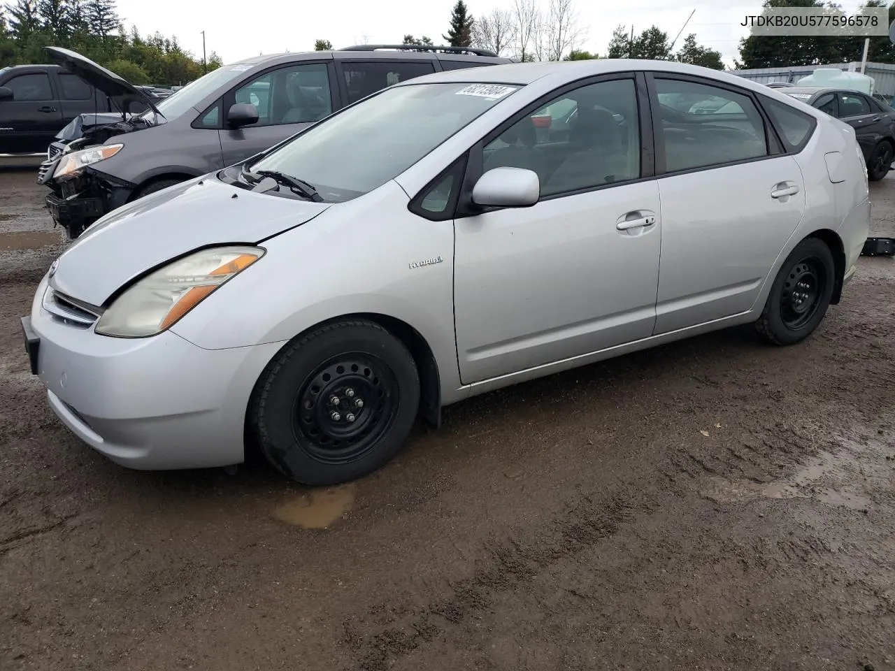 2007 Toyota Prius VIN: JTDKB20U577596578 Lot: 68213904