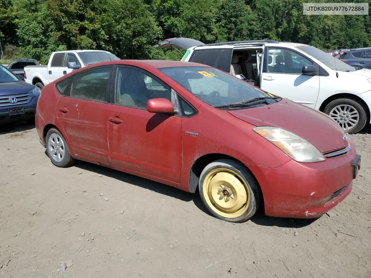 2007 Toyota Prius VIN: JTDKB20U977672884 Lot: 68943124