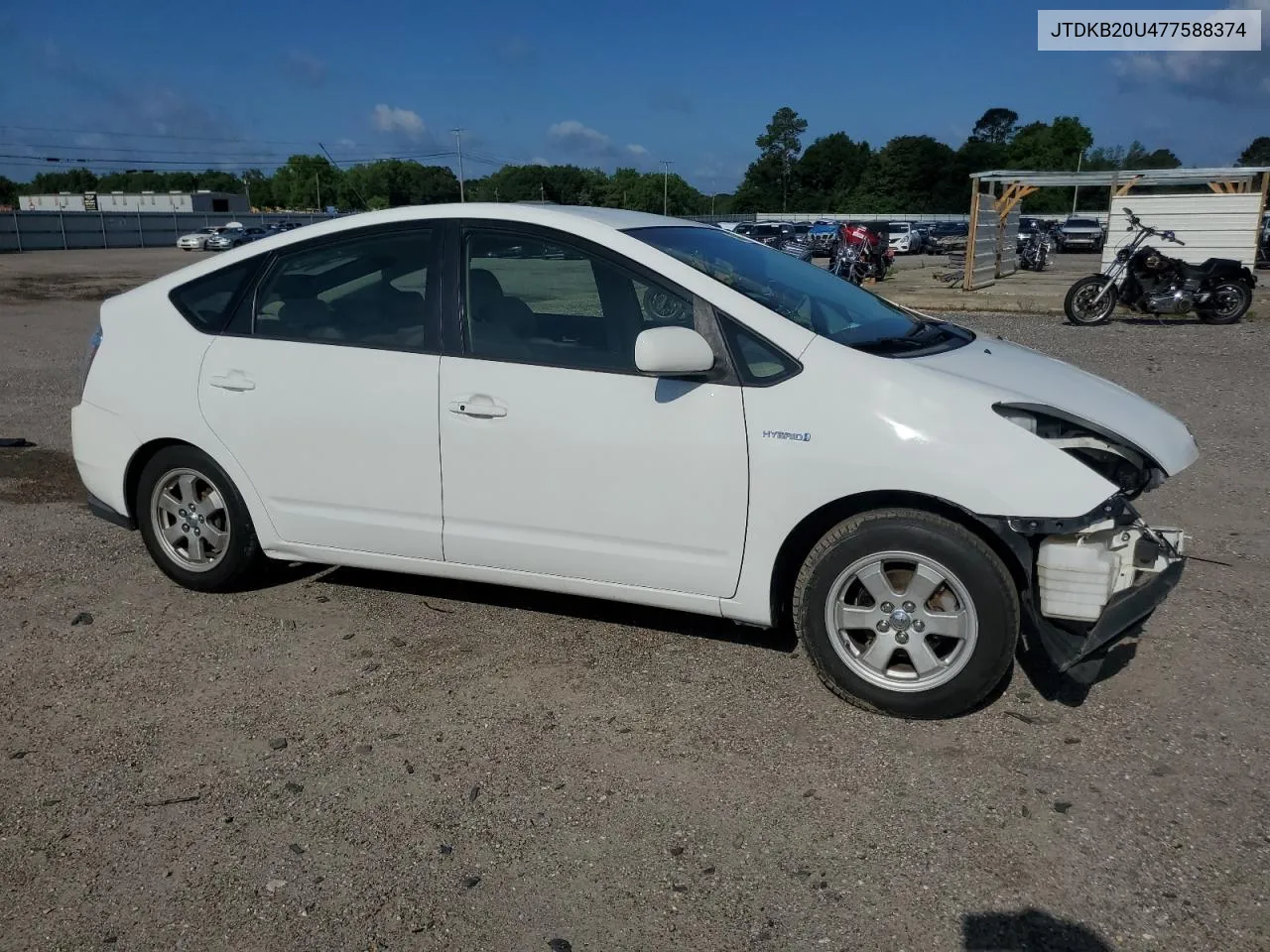 2007 Toyota Prius VIN: JTDKB20U477588374 Lot: 69081074