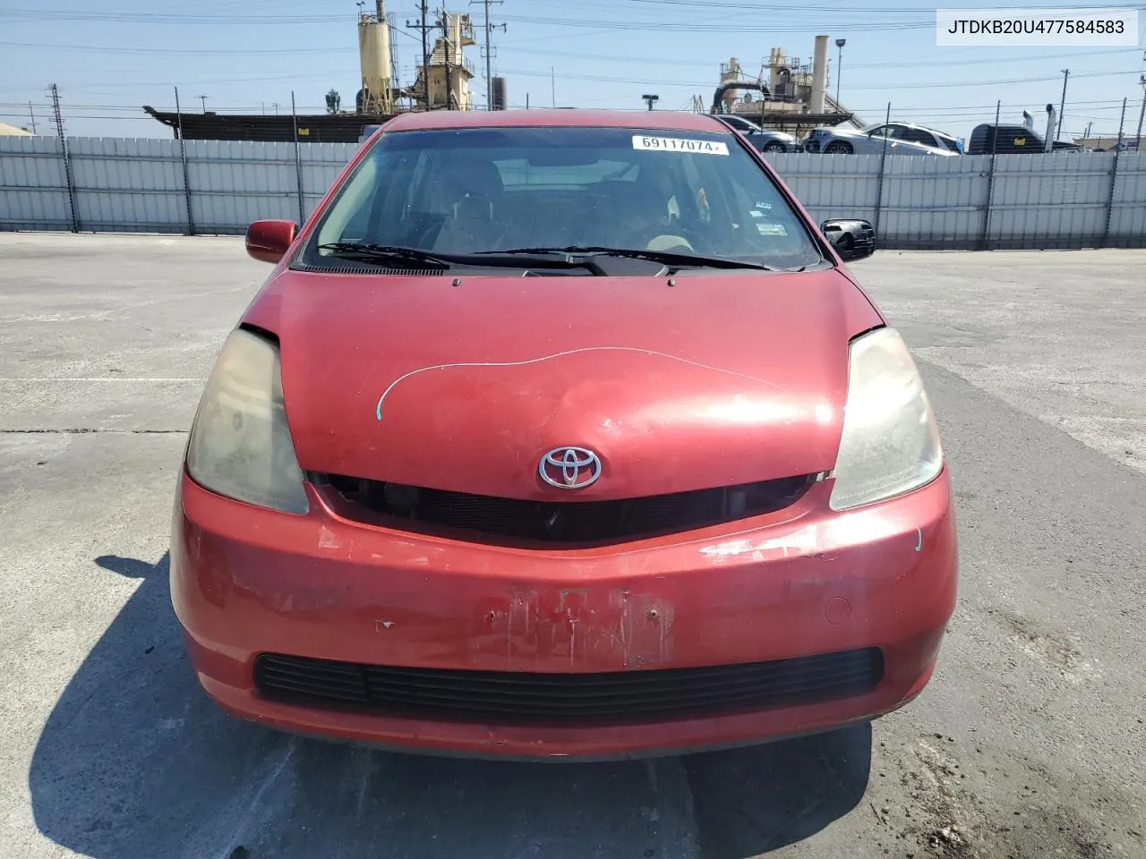 2007 Toyota Prius VIN: JTDKB20U477584583 Lot: 69117074