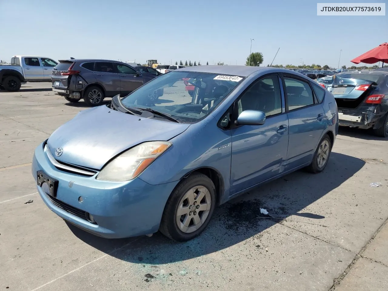 2007 Toyota Prius VIN: JTDKB20UX77573619 Lot: 69453644