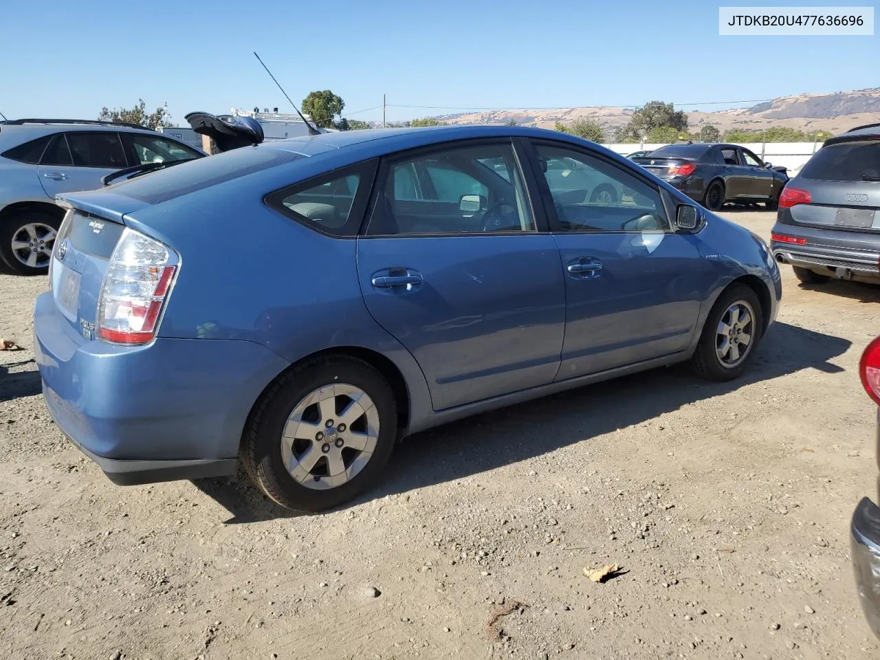 2007 Toyota Prius VIN: JTDKB20U477636696 Lot: 69831124