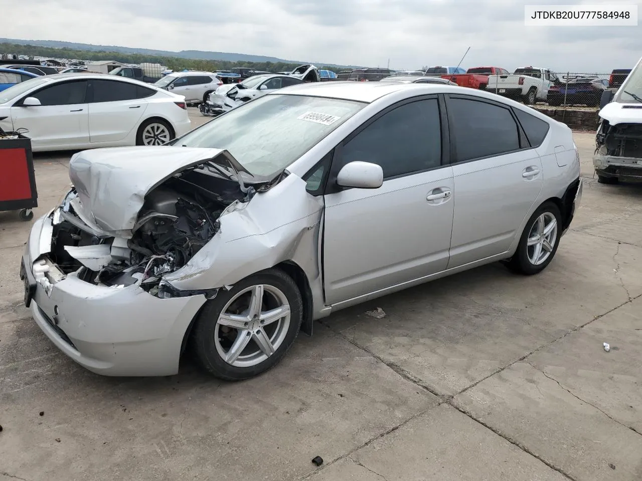 2007 Toyota Prius VIN: JTDKB20U777584948 Lot: 69998494