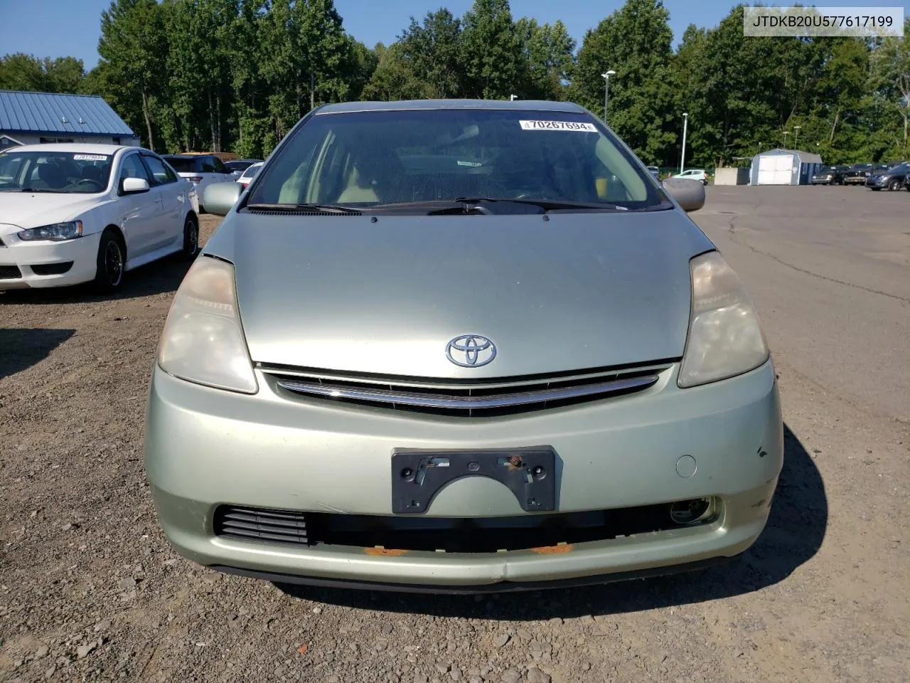 2007 Toyota Prius VIN: JTDKB20U577617199 Lot: 70267694