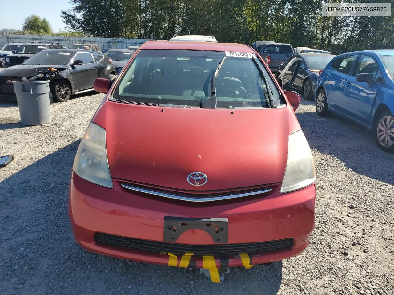 2007 Toyota Prius VIN: JTDKB20U577658870 Lot: 70320804