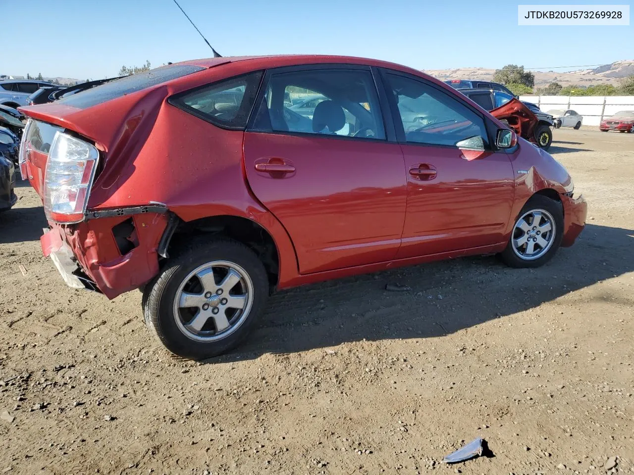 2007 Toyota Prius VIN: JTDKB20U573269928 Lot: 70328634