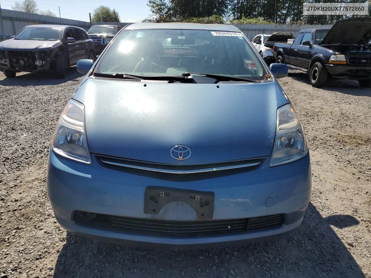 2007 Toyota Prius VIN: JTDKB20UX77572860 Lot: 70344314