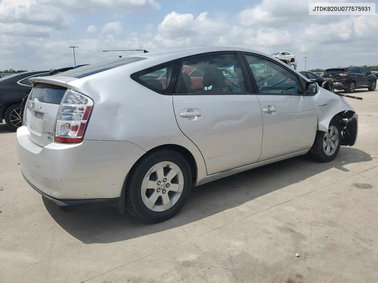 2007 Toyota Prius VIN: JTDKB20U077575931 Lot: 70521094