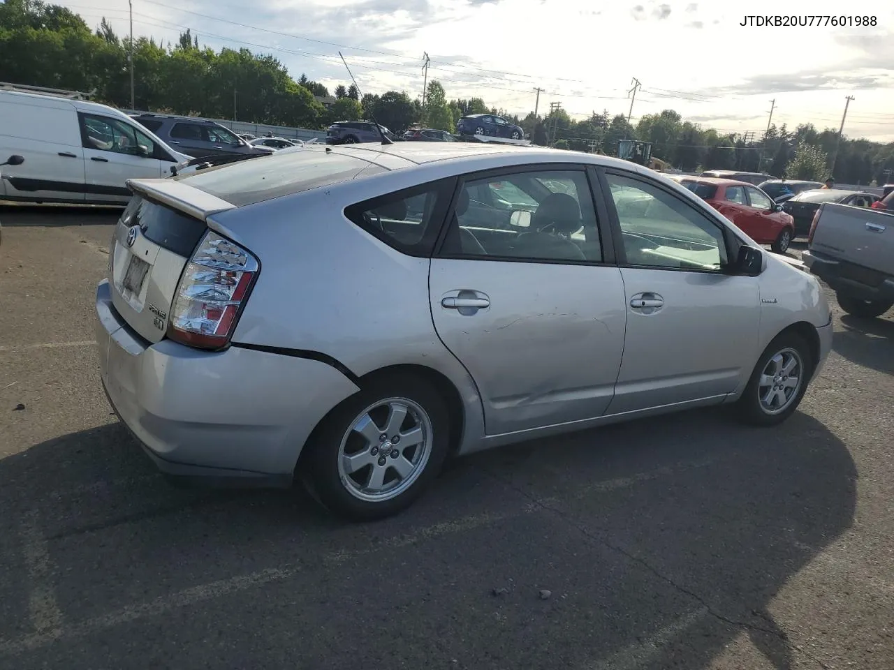 2007 Toyota Prius VIN: JTDKB20U777601988 Lot: 70685434