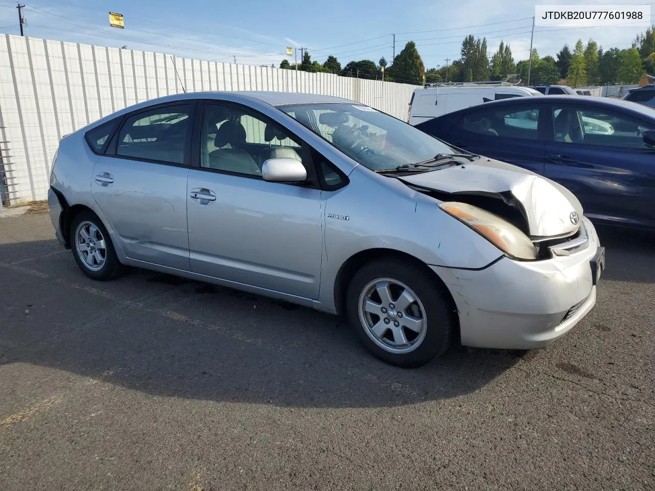 2007 Toyota Prius VIN: JTDKB20U777601988 Lot: 70685434