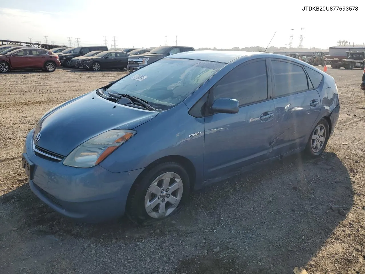 2007 Toyota Prius VIN: JTDKB20U877693578 Lot: 70709574