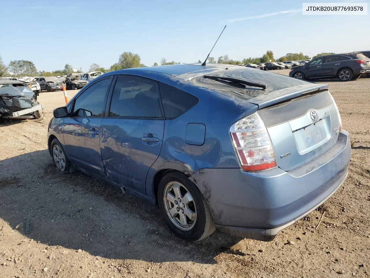 2007 Toyota Prius VIN: JTDKB20U877693578 Lot: 70709574