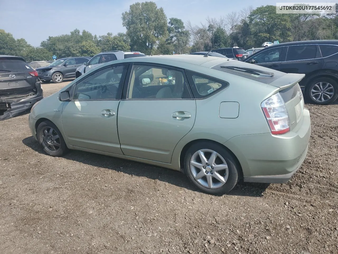 2007 Toyota Prius VIN: JTDKB20U177545692 Lot: 70805874