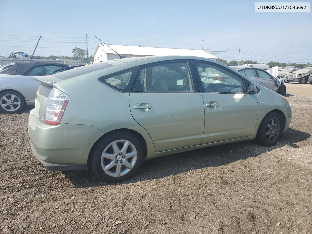 2007 Toyota Prius VIN: JTDKB20U177545692 Lot: 70805874