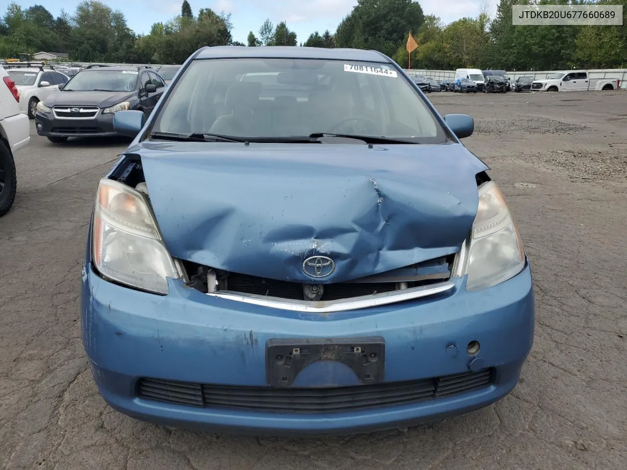 2007 Toyota Prius VIN: JTDKB20U677660689 Lot: 70811644