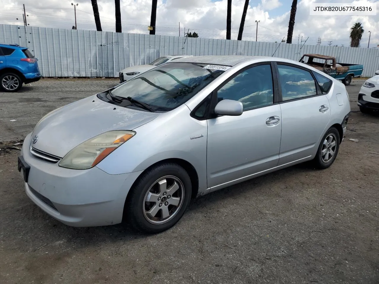 2007 Toyota Prius VIN: JTDKB20U677545316 Lot: 70891594