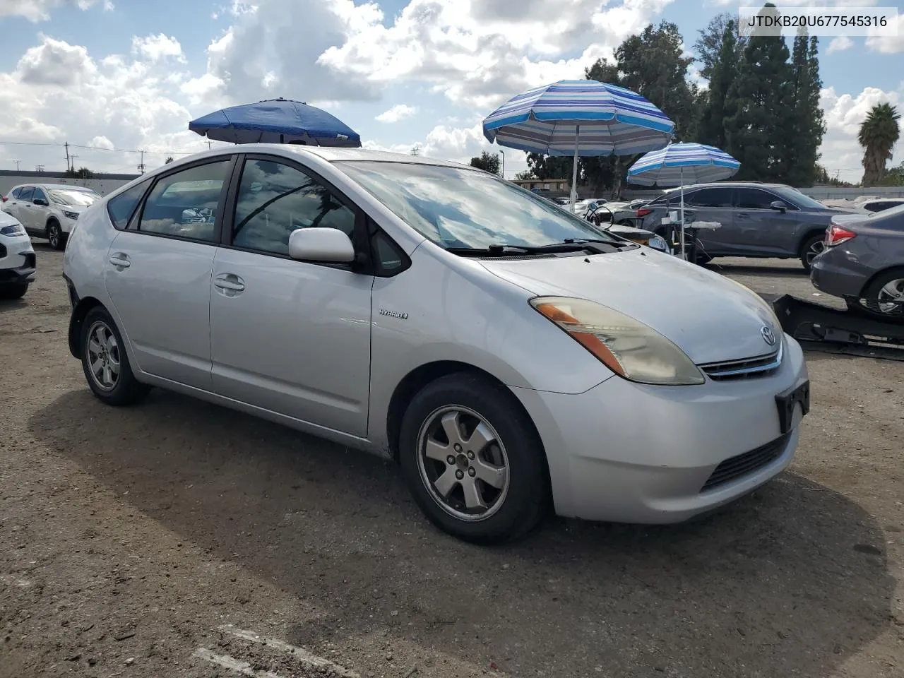 JTDKB20U677545316 2007 Toyota Prius