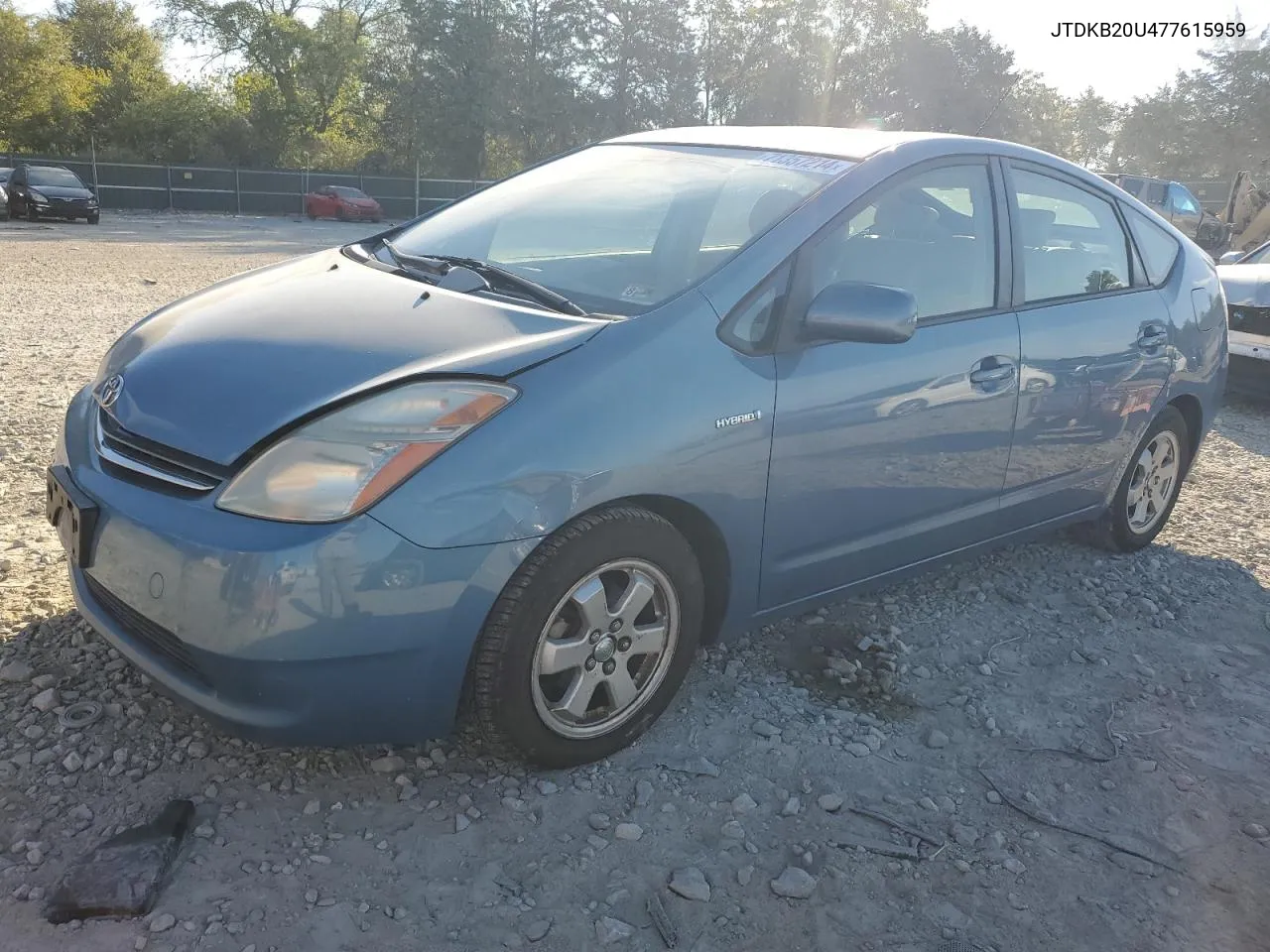 2007 Toyota Prius VIN: JTDKB20U477615959 Lot: 71357214