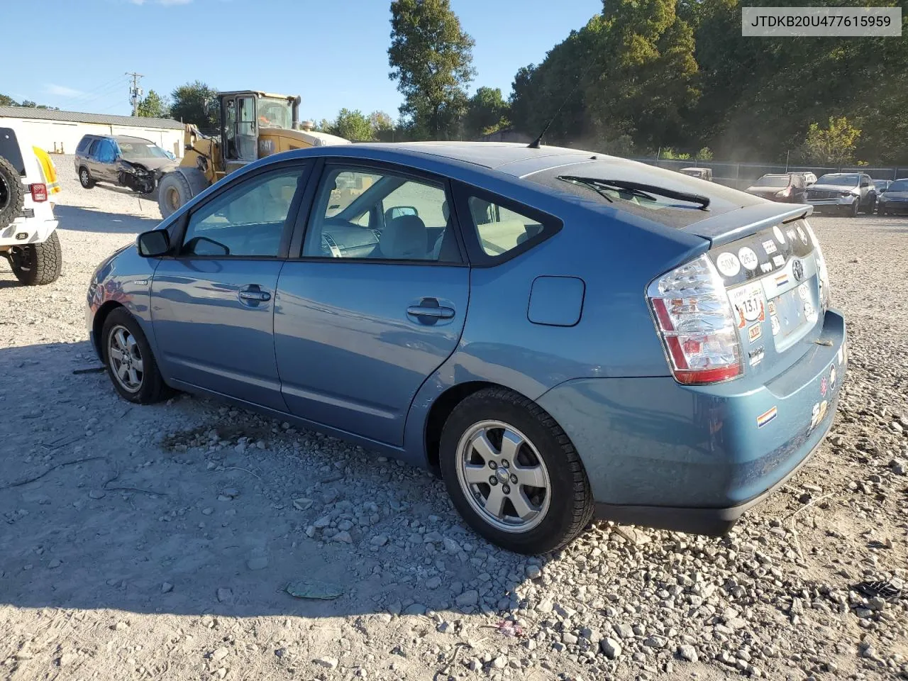 2007 Toyota Prius VIN: JTDKB20U477615959 Lot: 71357214