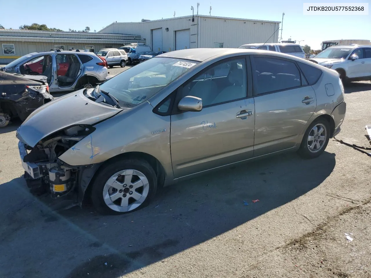 2007 Toyota Prius VIN: JTDKB20U577552368 Lot: 71474524