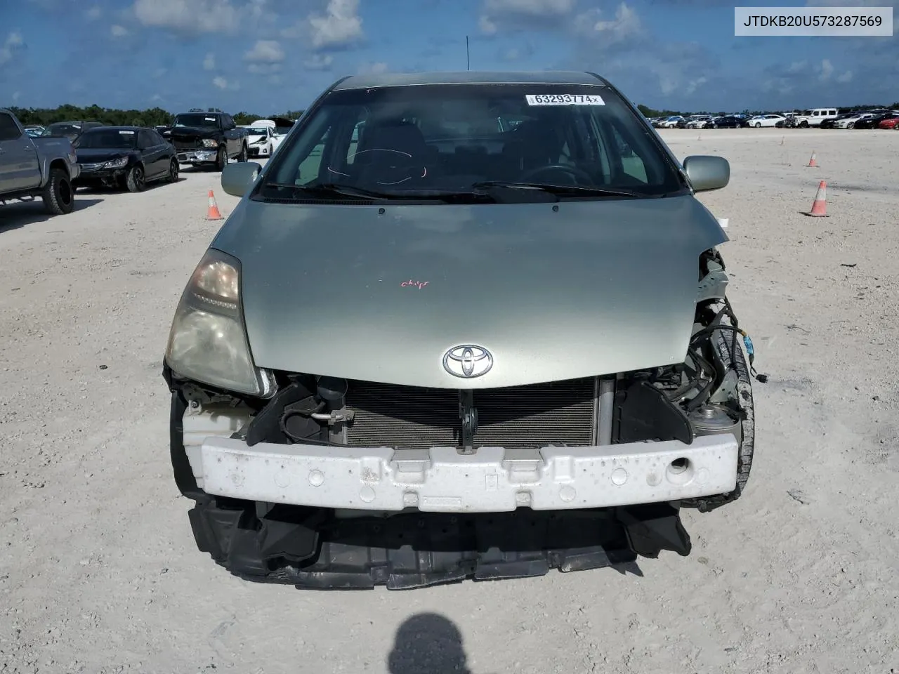 2007 Toyota Prius VIN: JTDKB20U573287569 Lot: 71538674