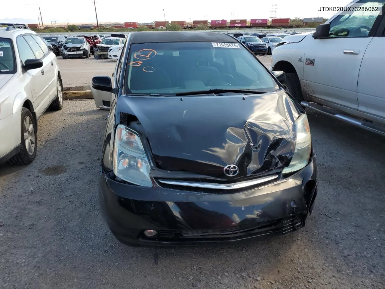 2007 Toyota Prius VIN: JTDKB20UX73286062 Lot: 71658474