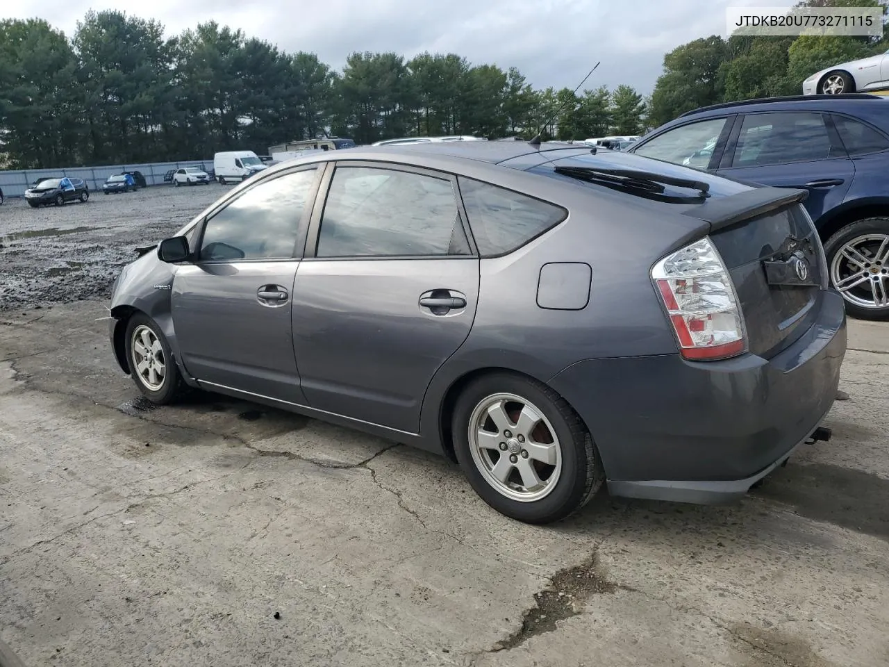 2007 Toyota Prius VIN: JTDKB20U773271115 Lot: 71767524