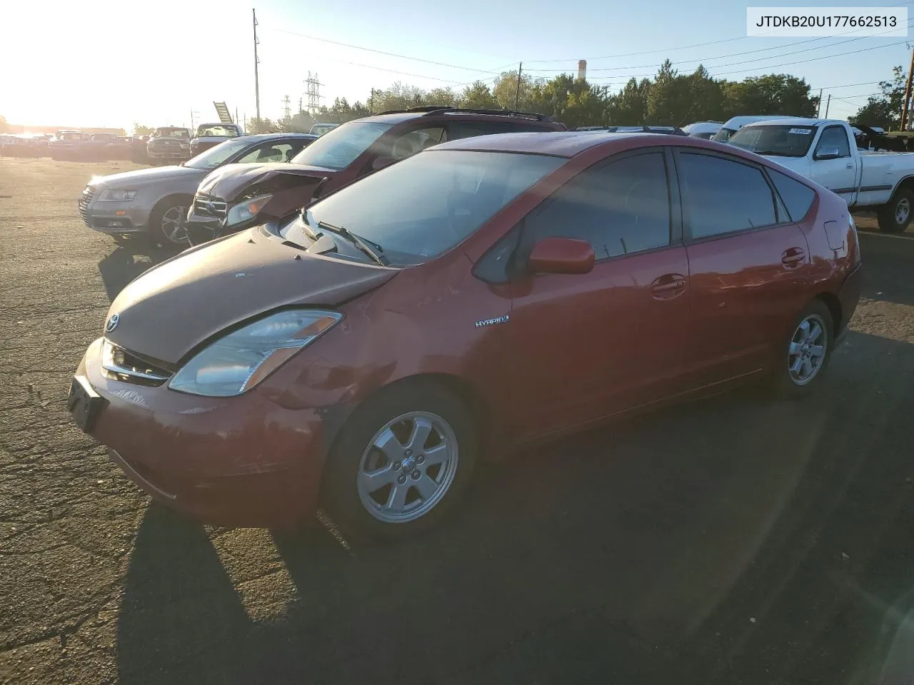 2007 Toyota Prius VIN: JTDKB20U177662513 Lot: 71858004