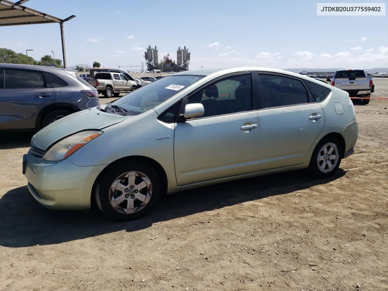 2007 Toyota Prius VIN: JTDKB20U377559402 Lot: 71874814