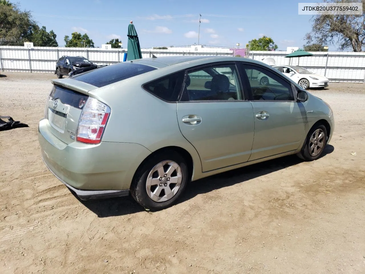 2007 Toyota Prius VIN: JTDKB20U377559402 Lot: 71874814