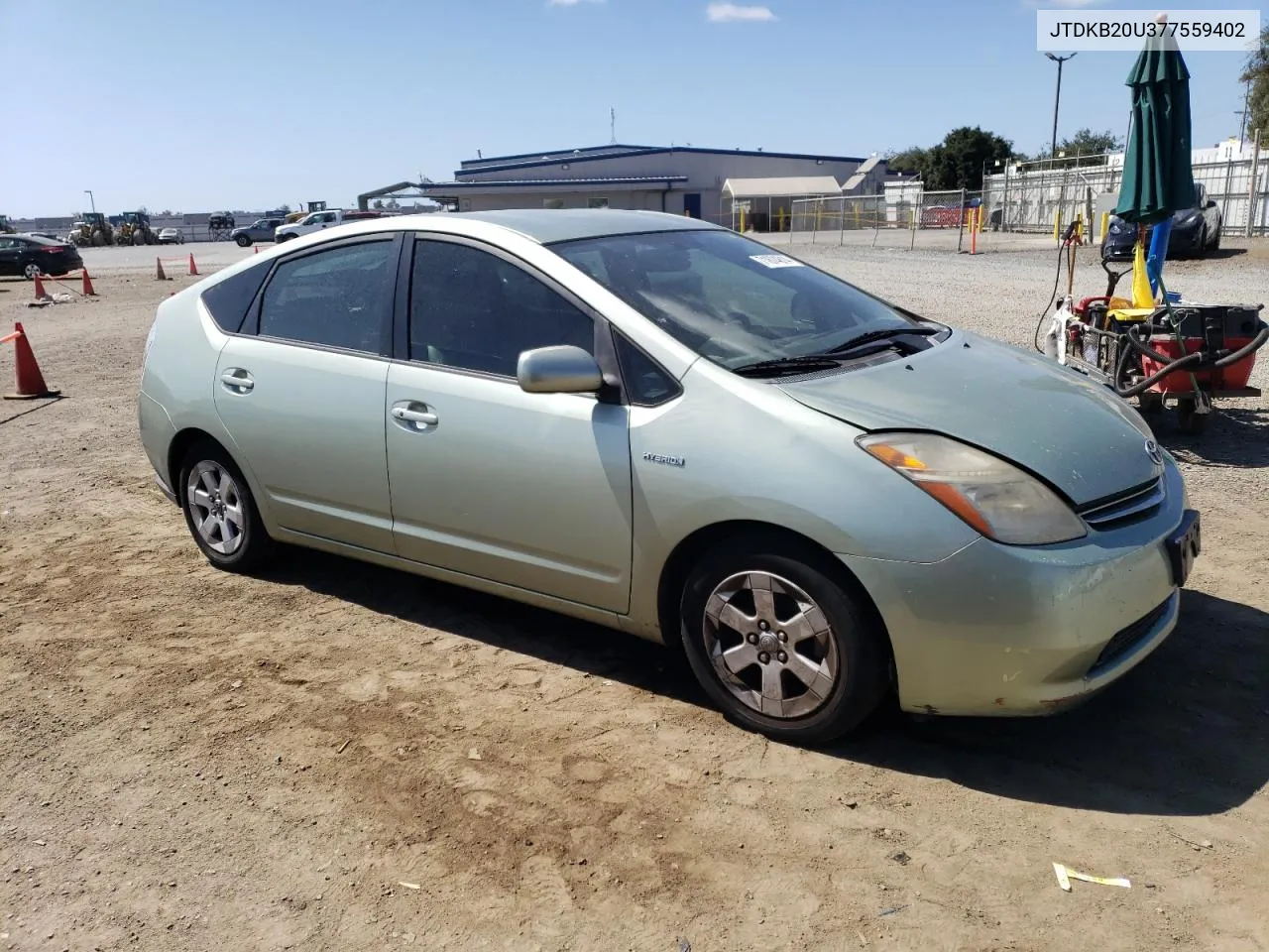 2007 Toyota Prius VIN: JTDKB20U377559402 Lot: 71874814