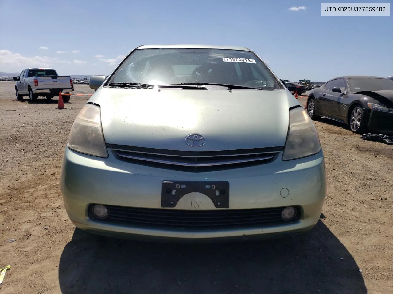 2007 Toyota Prius VIN: JTDKB20U377559402 Lot: 71874814