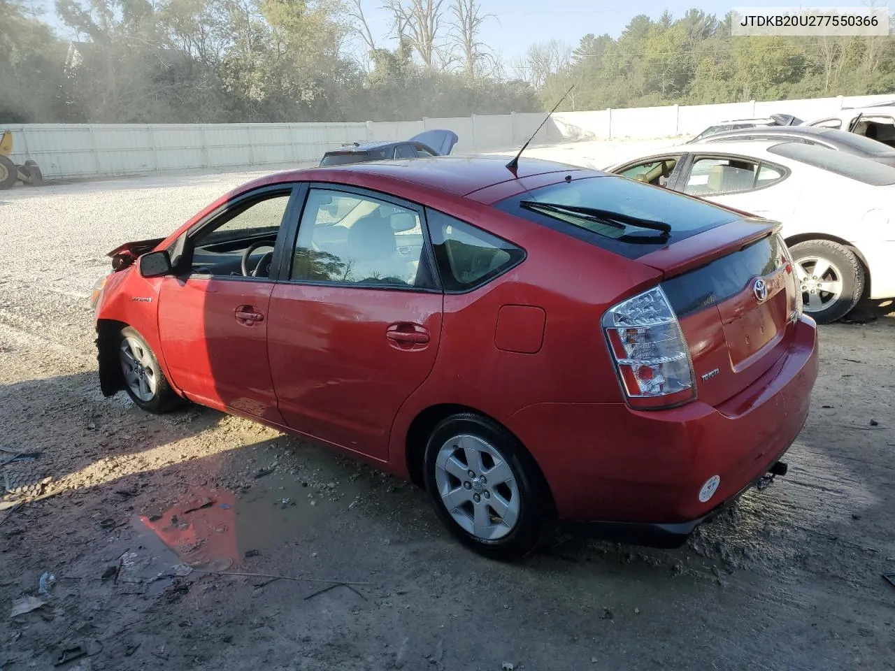 2007 Toyota Prius VIN: JTDKB20U277550366 Lot: 72037544