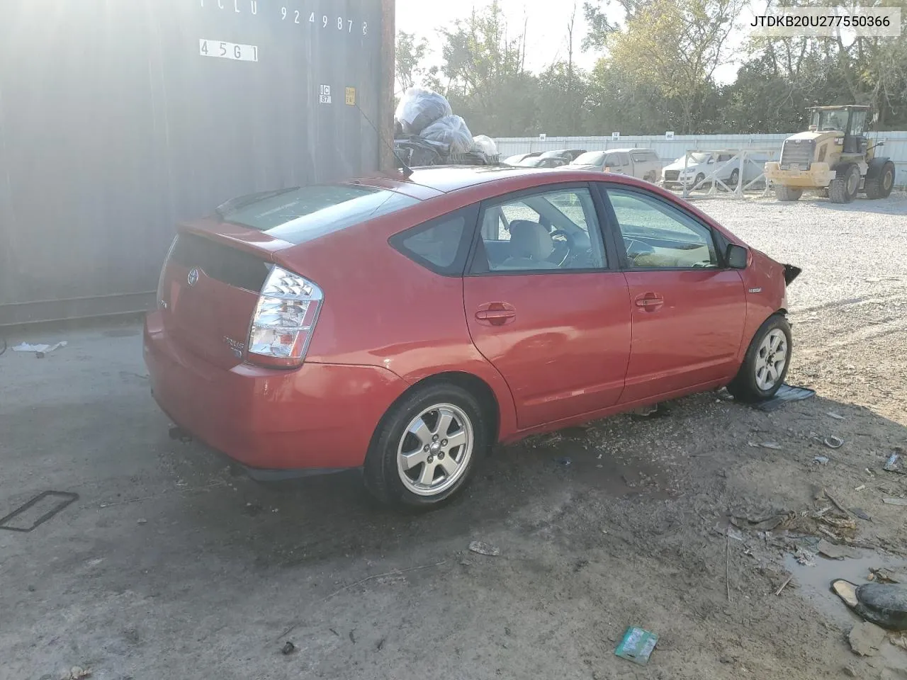 2007 Toyota Prius VIN: JTDKB20U277550366 Lot: 72037544