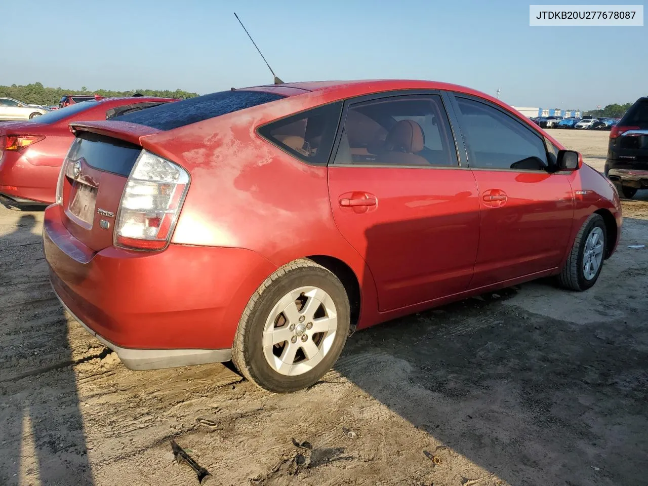 2007 Toyota Prius VIN: JTDKB20U277678087 Lot: 72406834