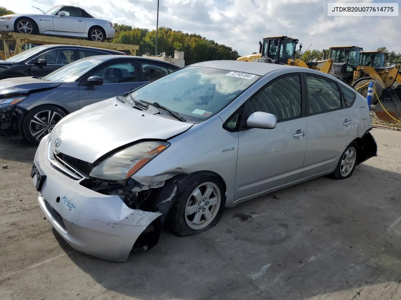 2007 Toyota Prius VIN: JTDKB20U077614775 Lot: 72745184