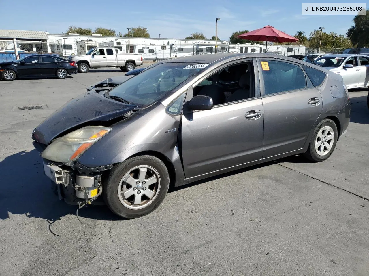 2007 Toyota Prius VIN: JTDKB20U473255003 Lot: 72785014