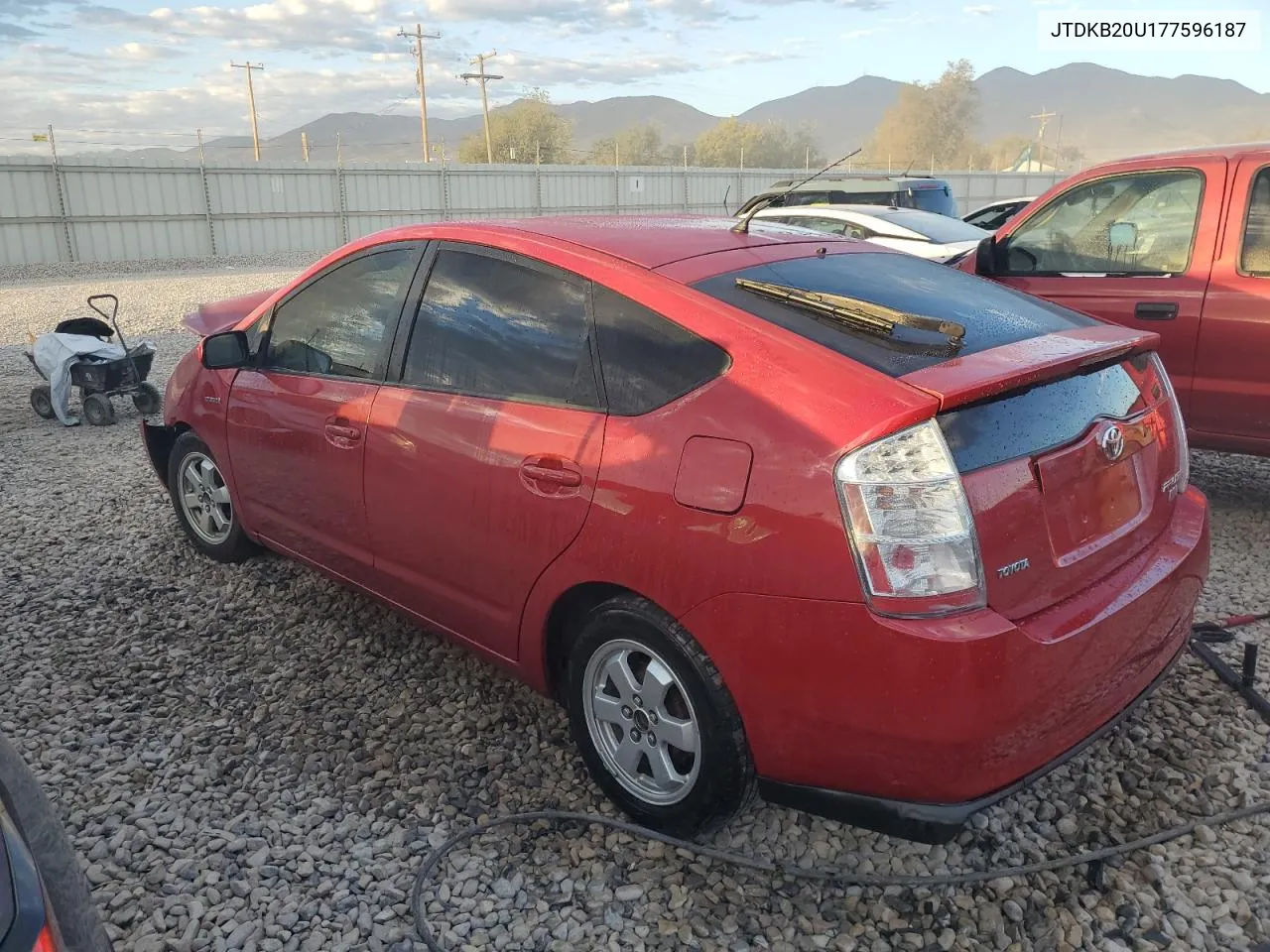 2007 Toyota Prius VIN: JTDKB20U177596187 Lot: 73191994