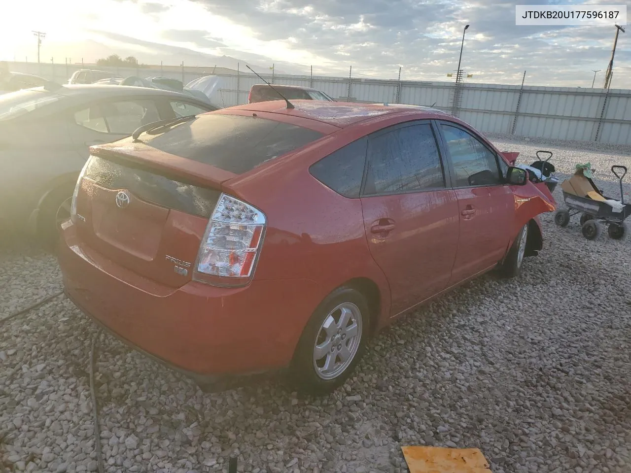 2007 Toyota Prius VIN: JTDKB20U177596187 Lot: 73191994