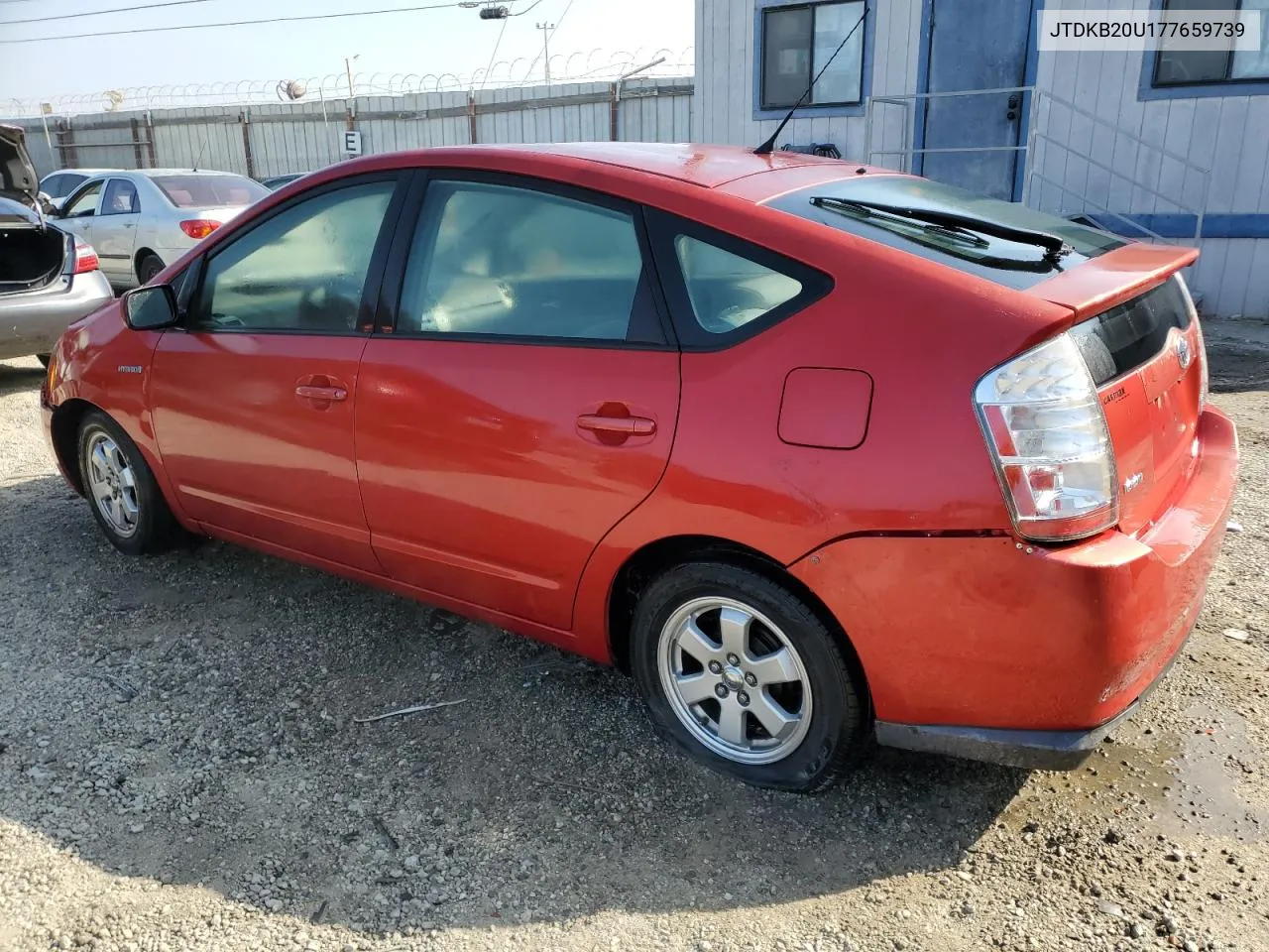 2007 Toyota Prius VIN: JTDKB20U177659739 Lot: 73315624