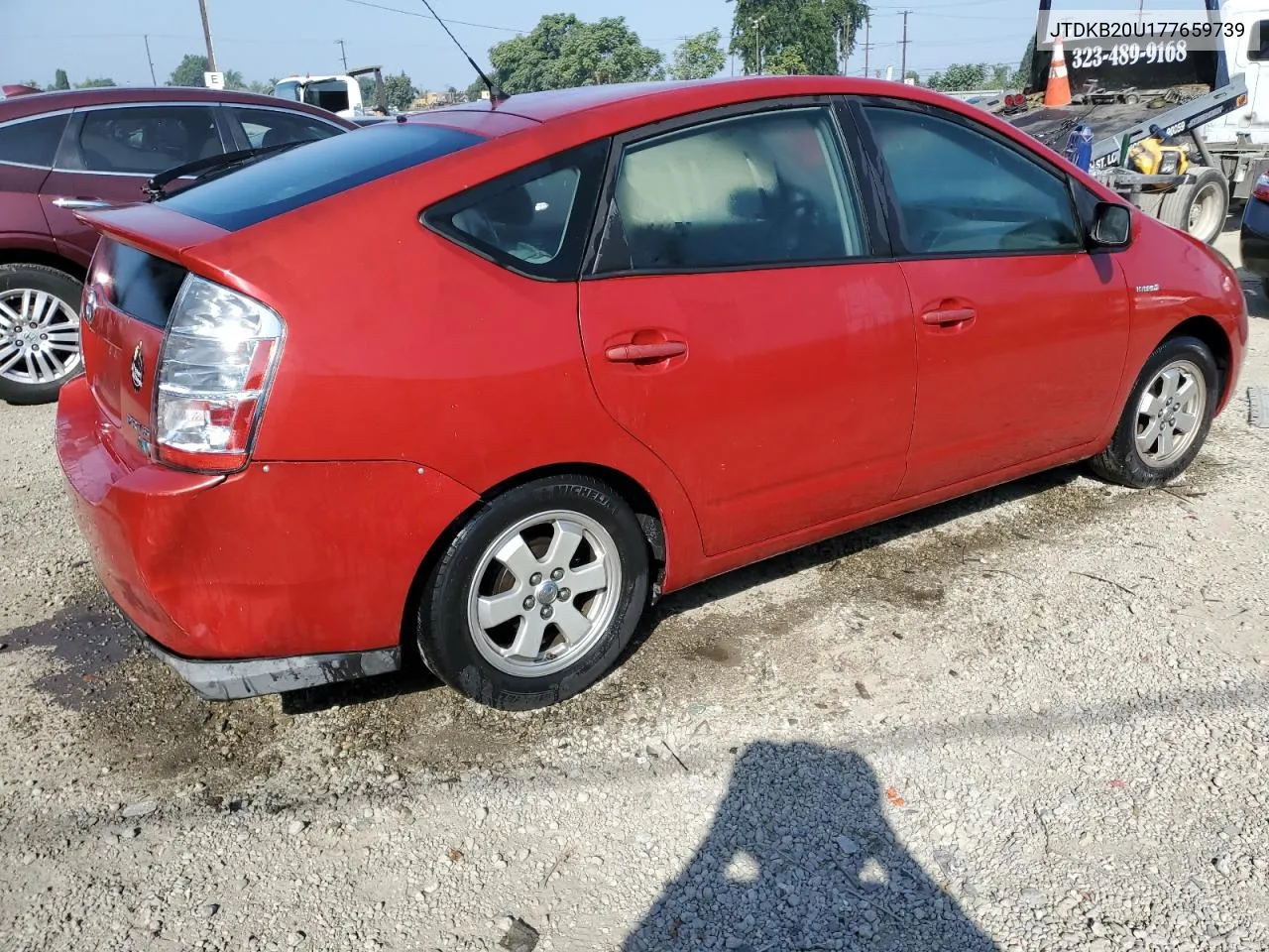 2007 Toyota Prius VIN: JTDKB20U177659739 Lot: 73315624