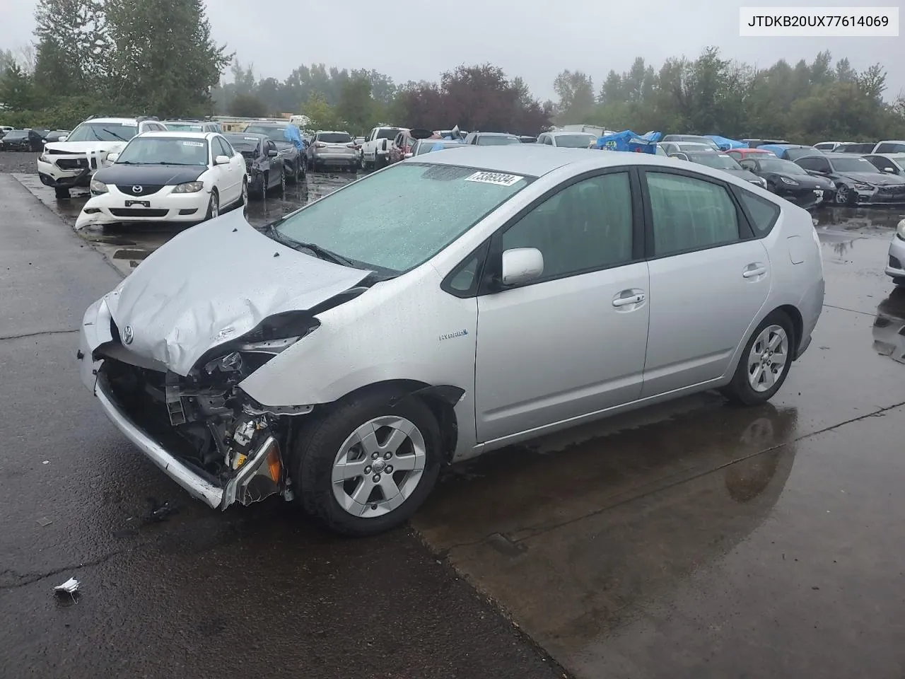 2007 Toyota Prius VIN: JTDKB20UX77614069 Lot: 73369334