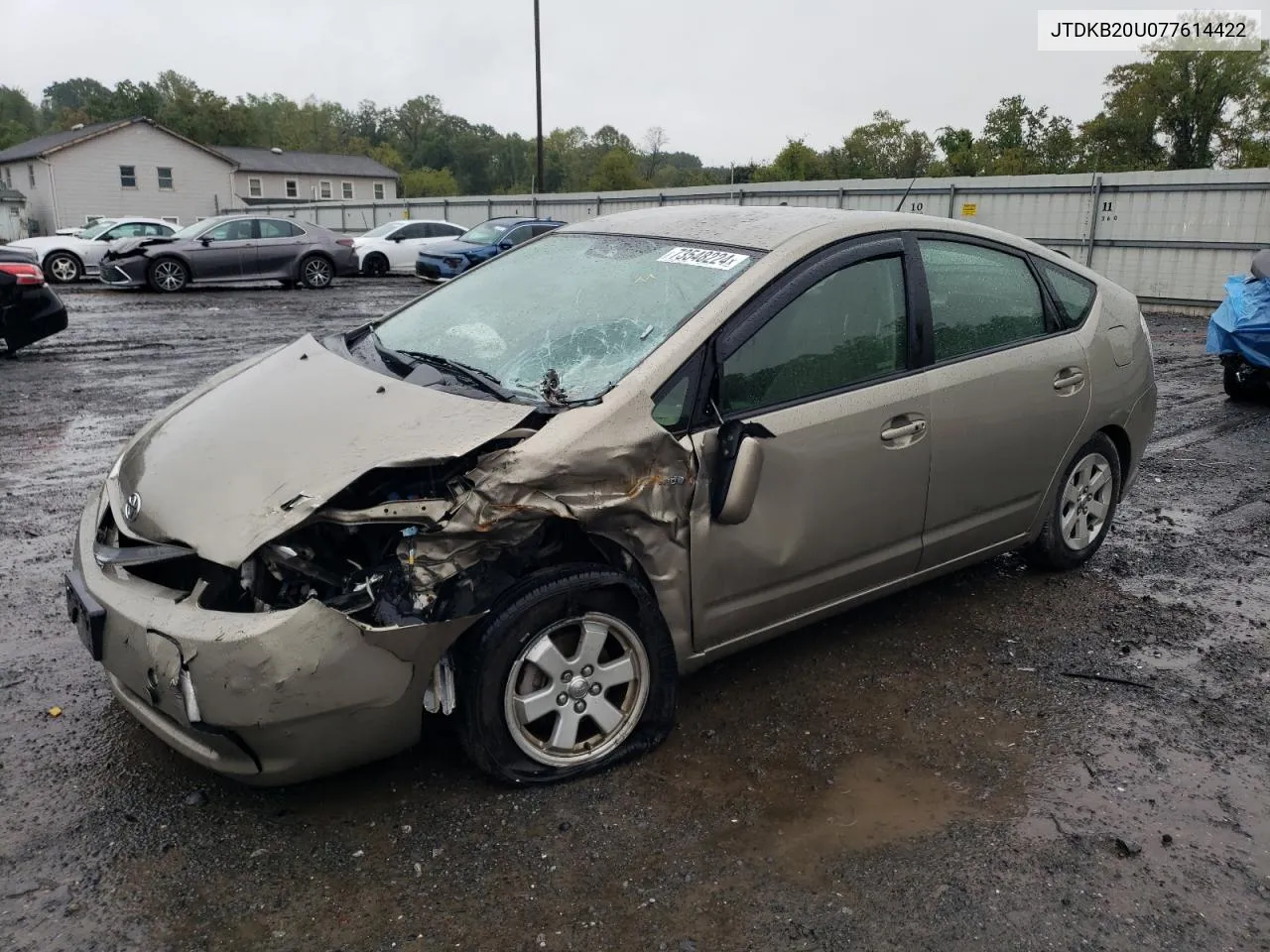 2007 Toyota Prius VIN: JTDKB20U077614422 Lot: 73548224