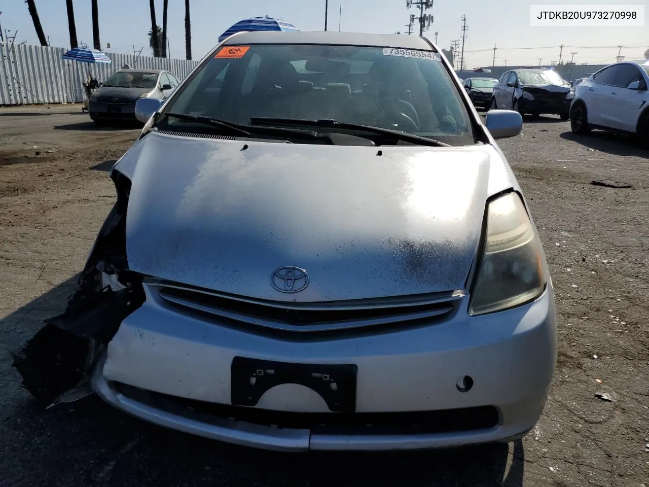 2007 Toyota Prius VIN: JTDKB20U973270998 Lot: 73556554