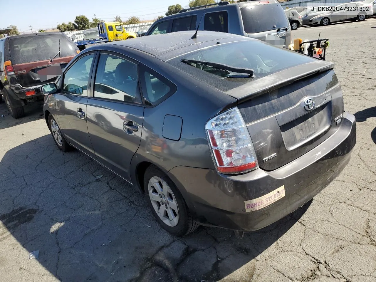 JTDKB20U473231302 2007 Toyota Prius