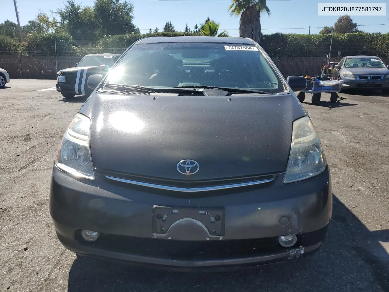 2007 Toyota Prius VIN: JTDKB20U877581797 Lot: 73757954