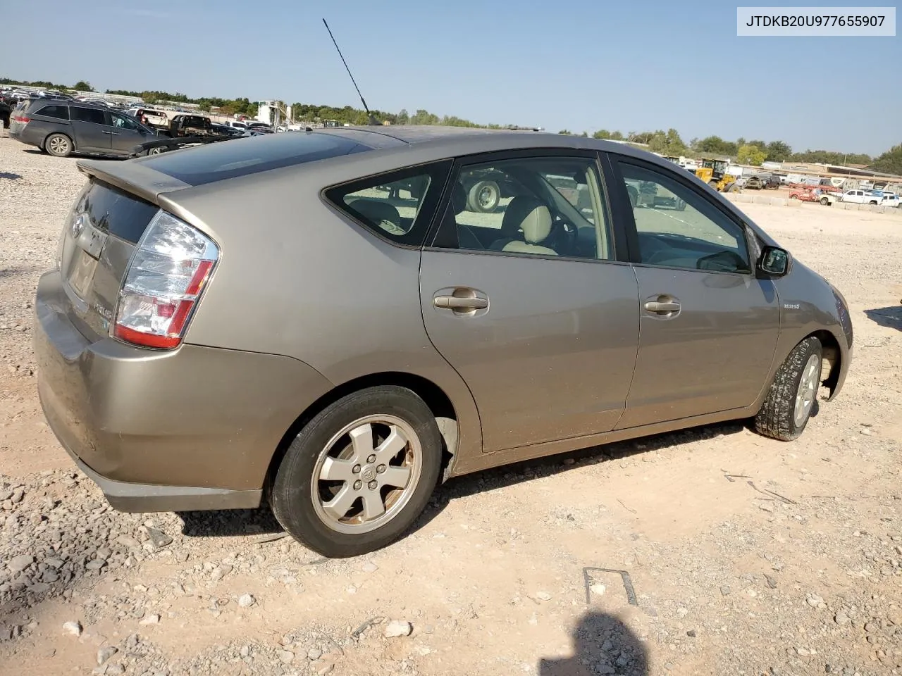 2007 Toyota Prius VIN: JTDKB20U977655907 Lot: 73945334