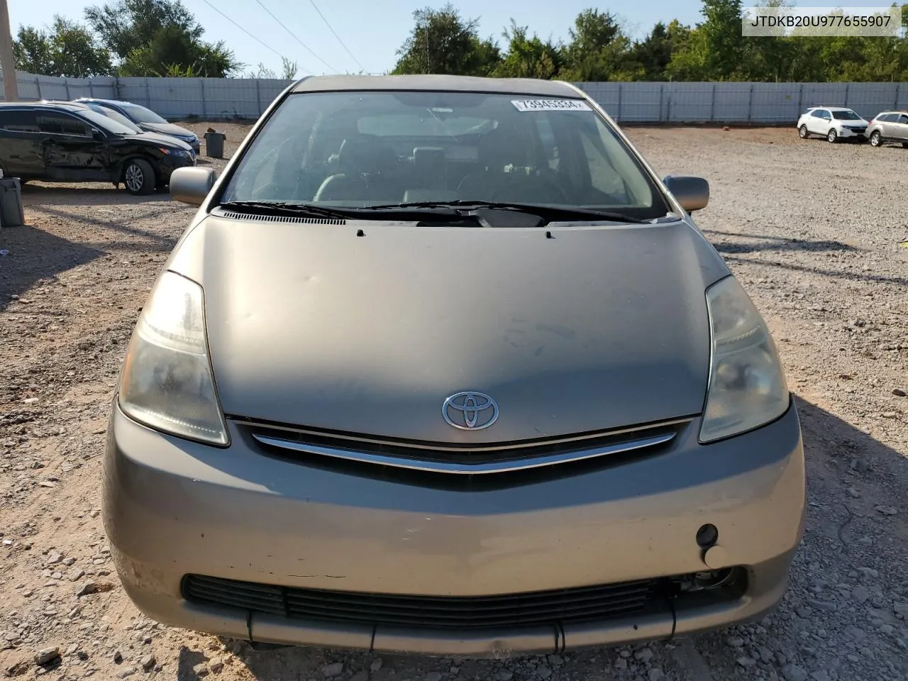 2007 Toyota Prius VIN: JTDKB20U977655907 Lot: 73945334