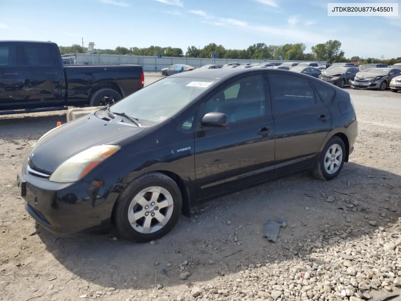 2007 Toyota Prius VIN: JTDKB20U877645501 Lot: 74028424