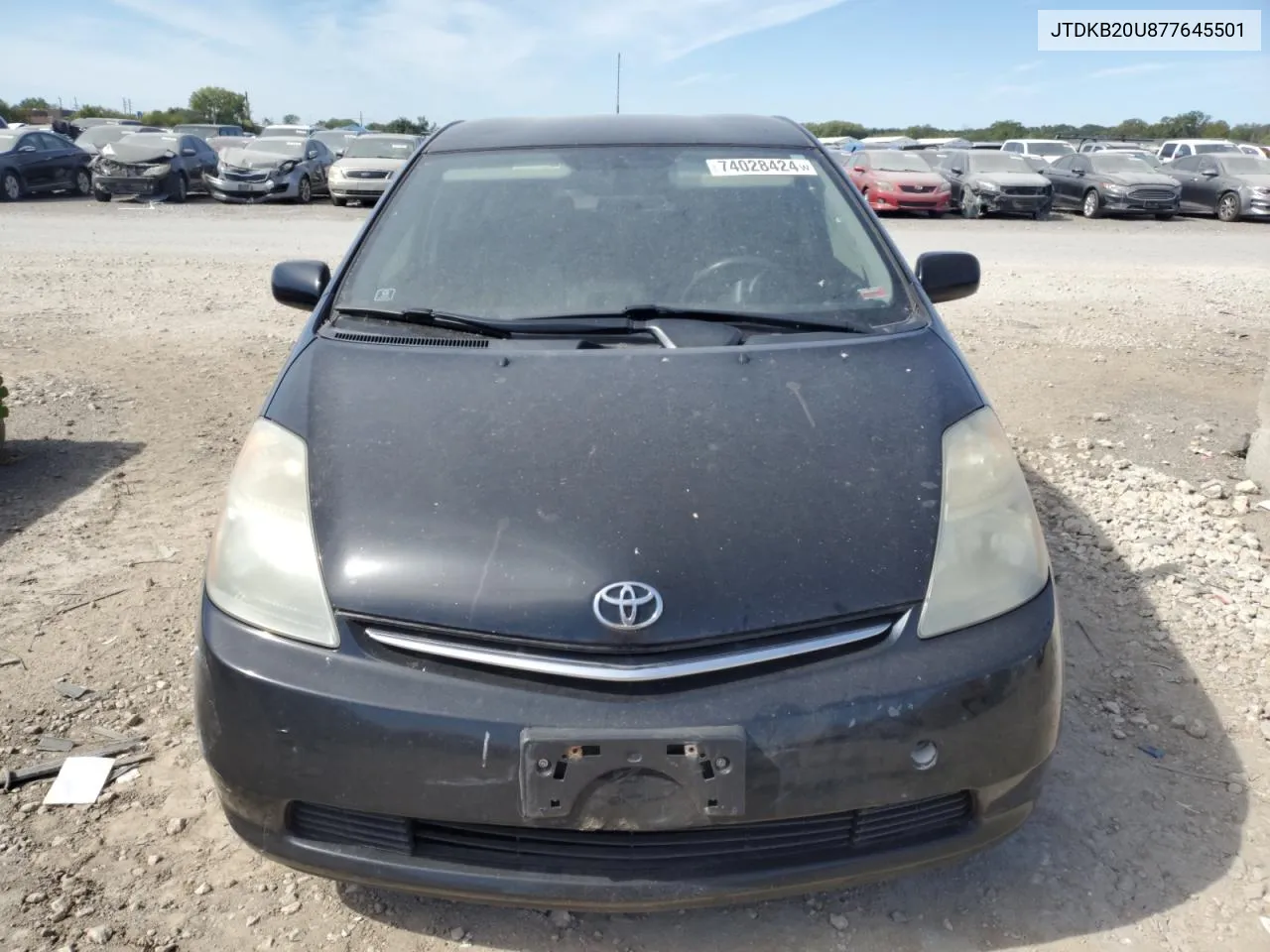 2007 Toyota Prius VIN: JTDKB20U877645501 Lot: 74028424